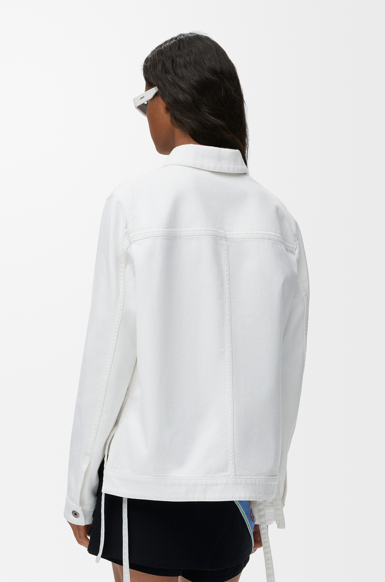 LOEWE Veste utilitaire en denim Blanc