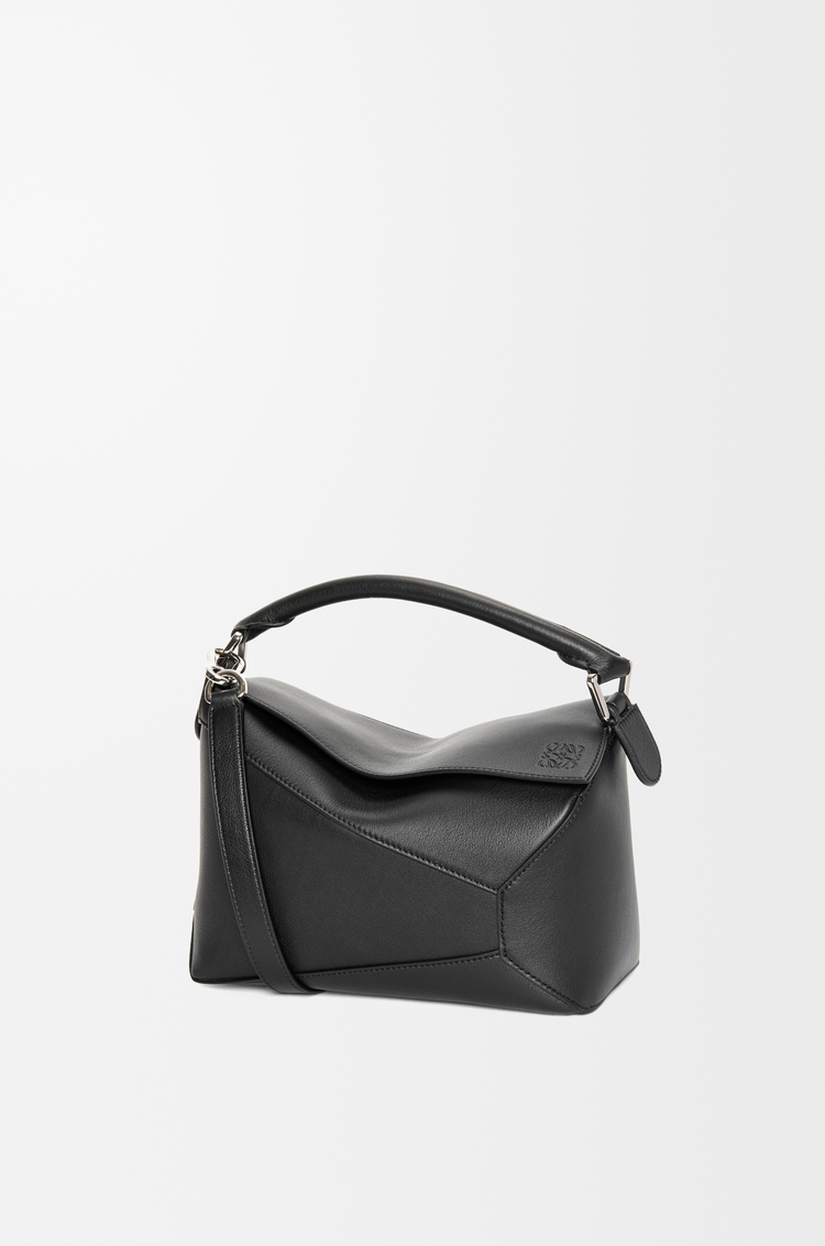 LOEWE Bolso Puzzle Edge pequeño en piel de ternera clásica Negro