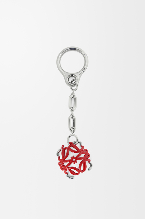 LOEWE Skarabäus Anagram Anhänger Silber/Rot