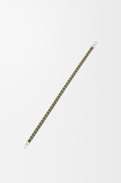 LOEWE Woven strap in leather Multicolor/Green