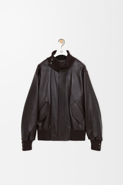 LOEWE Jacket in nappa lambskin Dark Brown