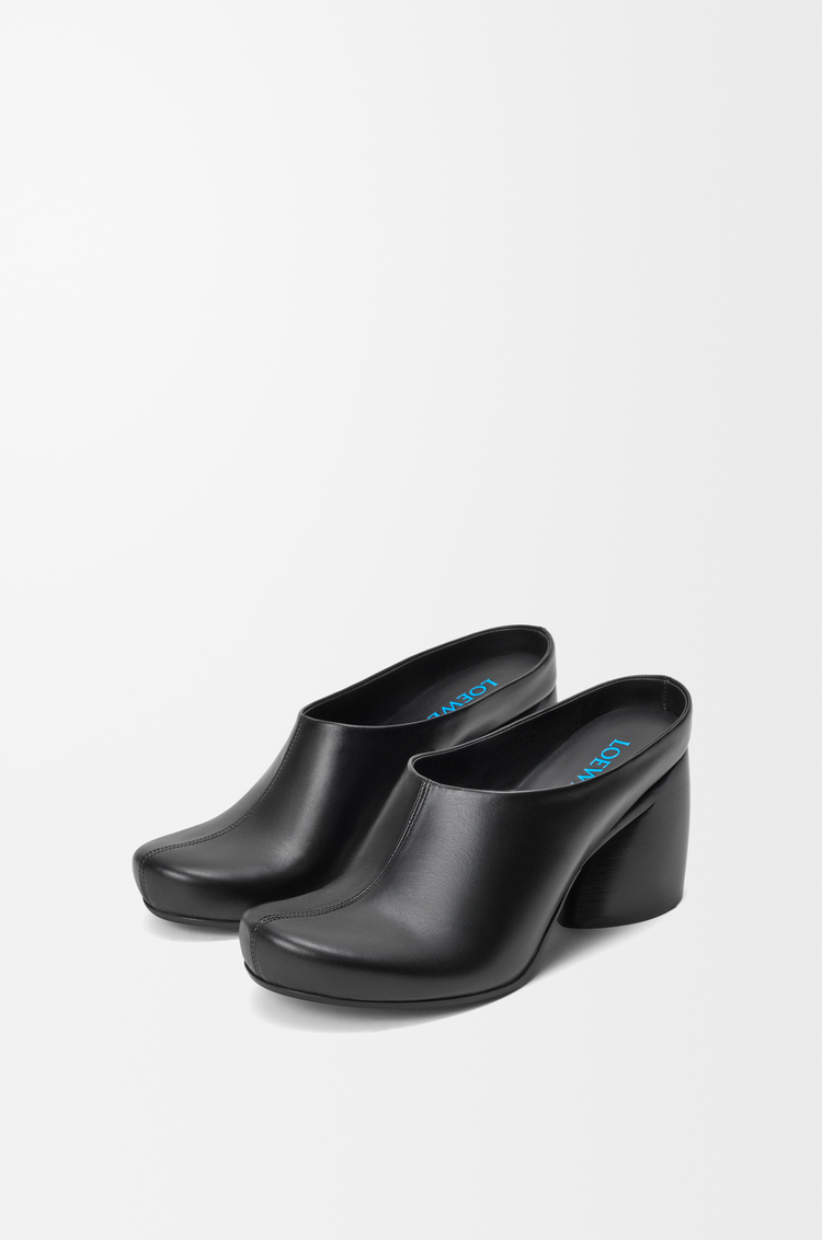LOEWE Oval 小羊皮穆勒鞋 黑色