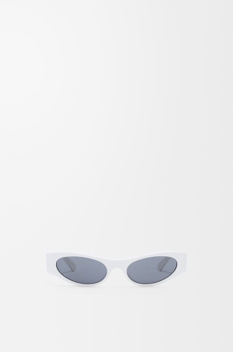 LOEWE Flash 纤薄猫眼造型太阳眼镜 白色