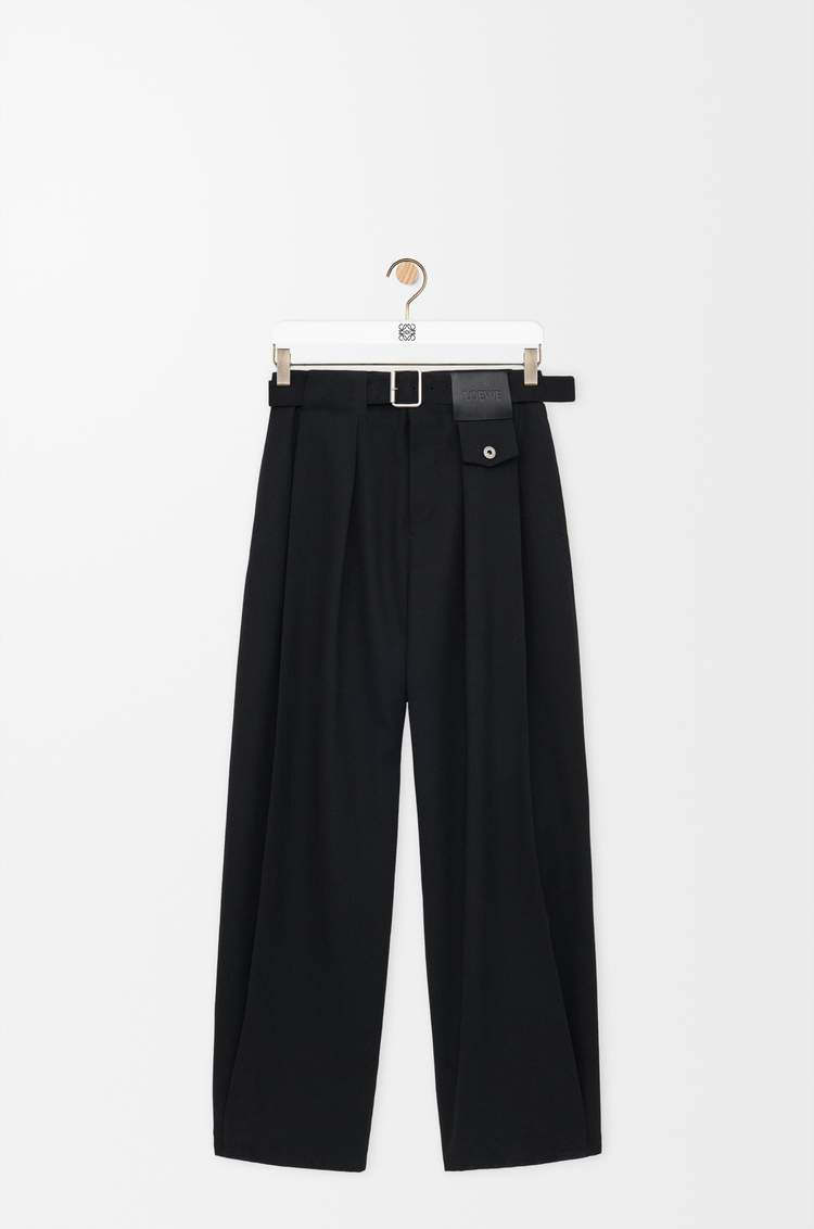 LOEWE Pantalon en laine Noir