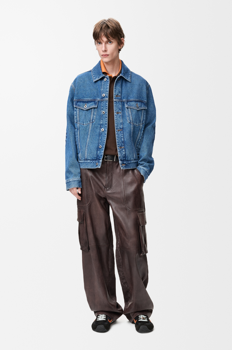 LOEWE Anagram jacket in denim Jeans Blue