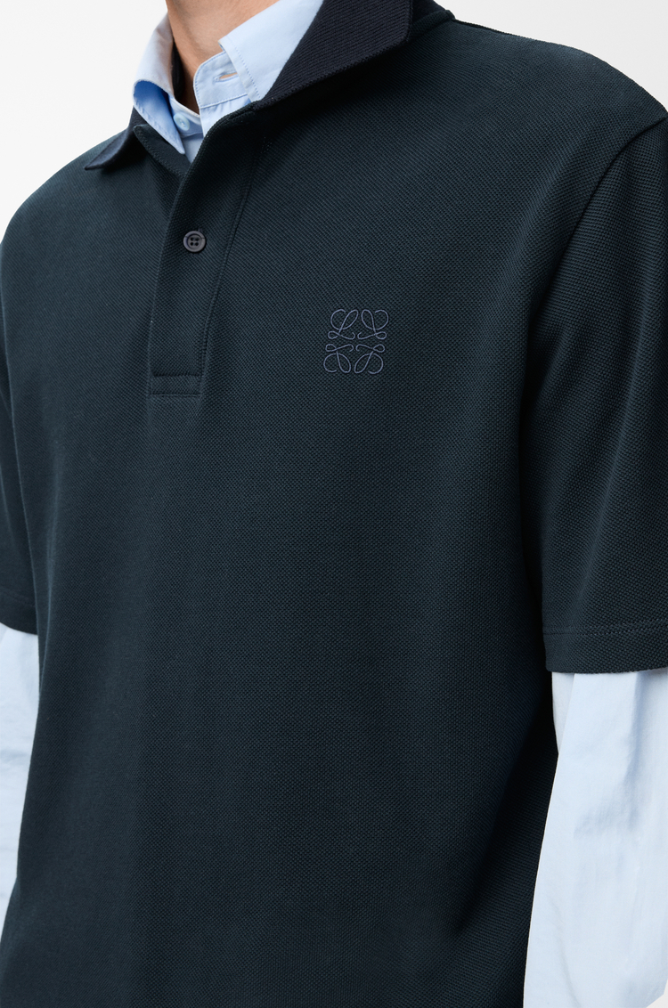 LOEWE Polo en algodón Azul Marino
