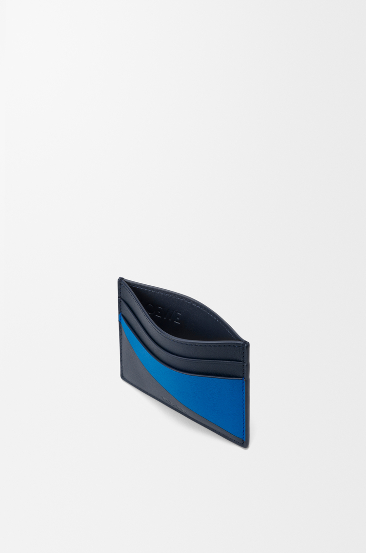 LOEWE Tarjetero Flag en piel de ternera clásica Azul Marino Oscuro/Azur Real