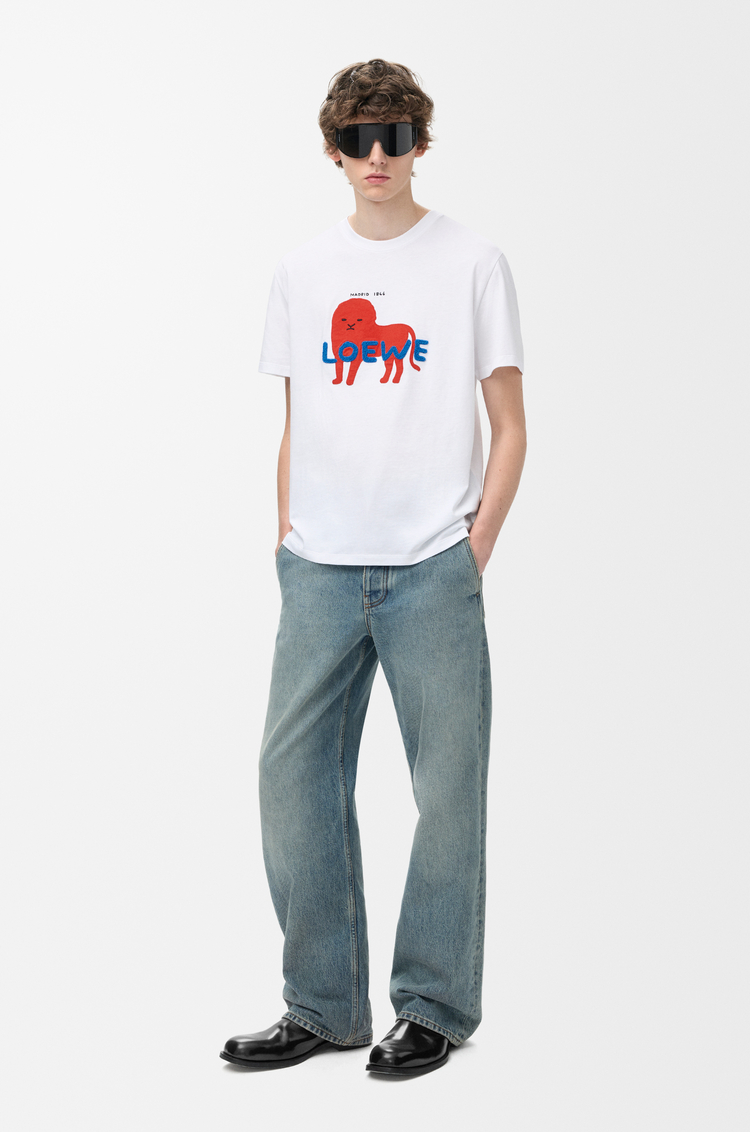 LOEWE Relaxed fit T-shirt in cotton White