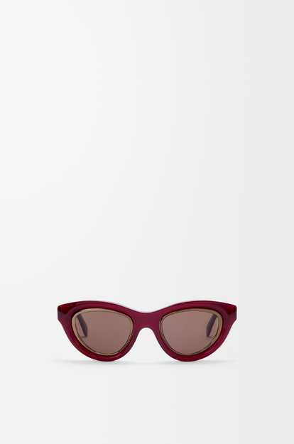 LOEWE Gafas de sol Mini Anagram Cateye Burdeos Lácteo