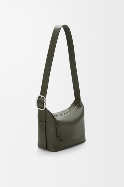 LOEWE Medium Loop hobo in supple grained calfskin Dark Khaki
