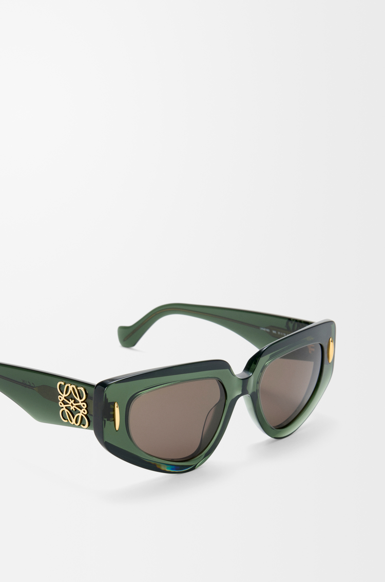 LOEWE Gafas de sol Butterfly Screen Verde Oscuro Transparente