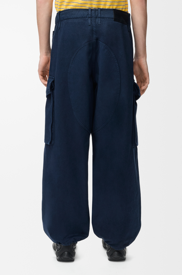 LOEWE Cargo trousers in cotton Dark Navy