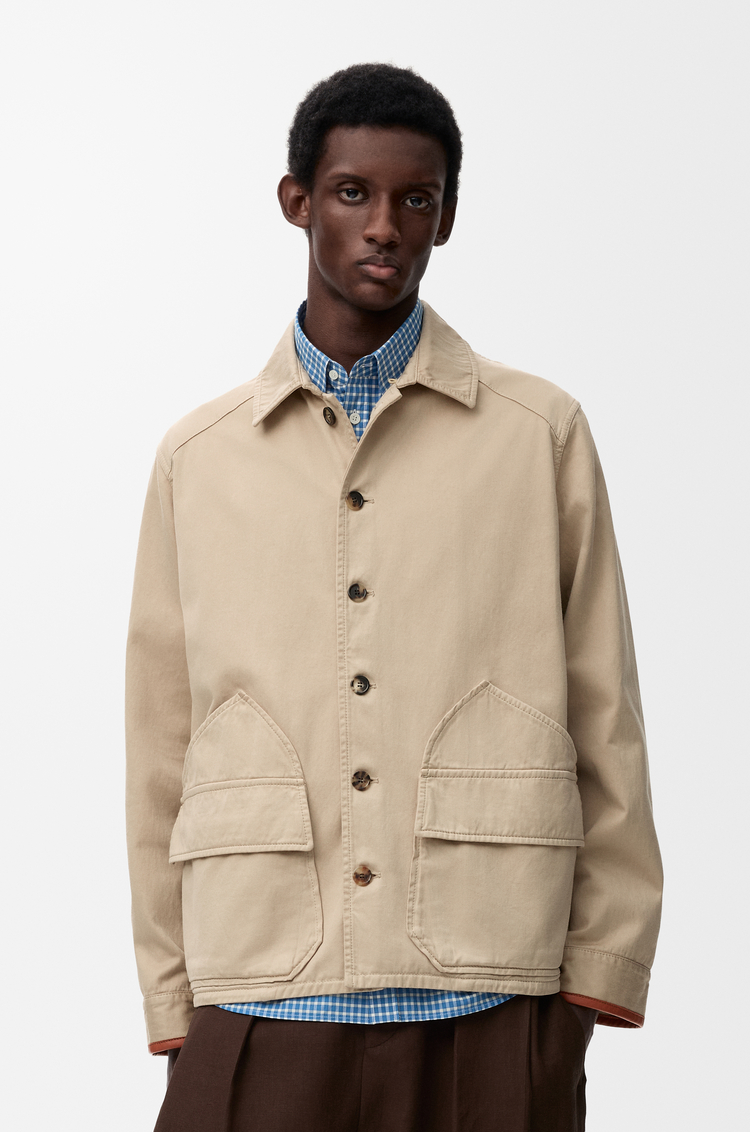LOEWE Chaqueta en algodón Arena
