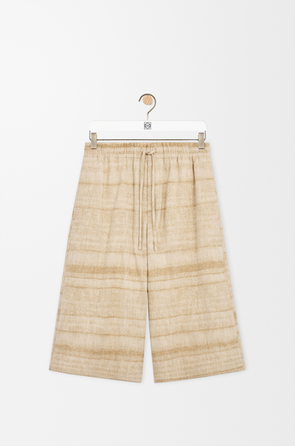 LOEWE Drawstring shorts in denim Sand