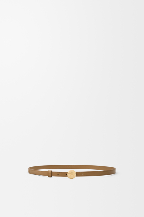 LOEWE Cintura Pebble in pelle di vitello liscia Quercia/Oro