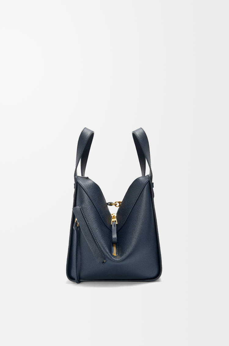 LOEWE Compact Hammock bag in soft grained calfskin Deep Navy