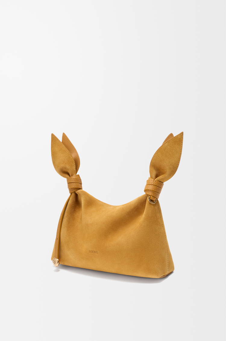LOEWE Mini Scarf bag in suede Ocre