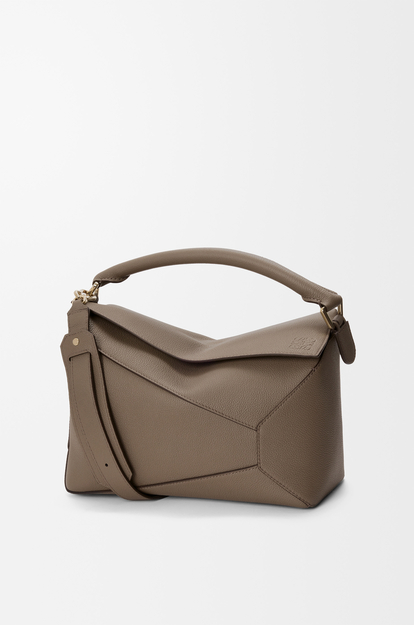 LOEWE Medium Puzzle Edge bag in soft grained calfskin Taupe