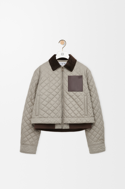 LOEWE Chaqueta corta en tejido técnico Gris