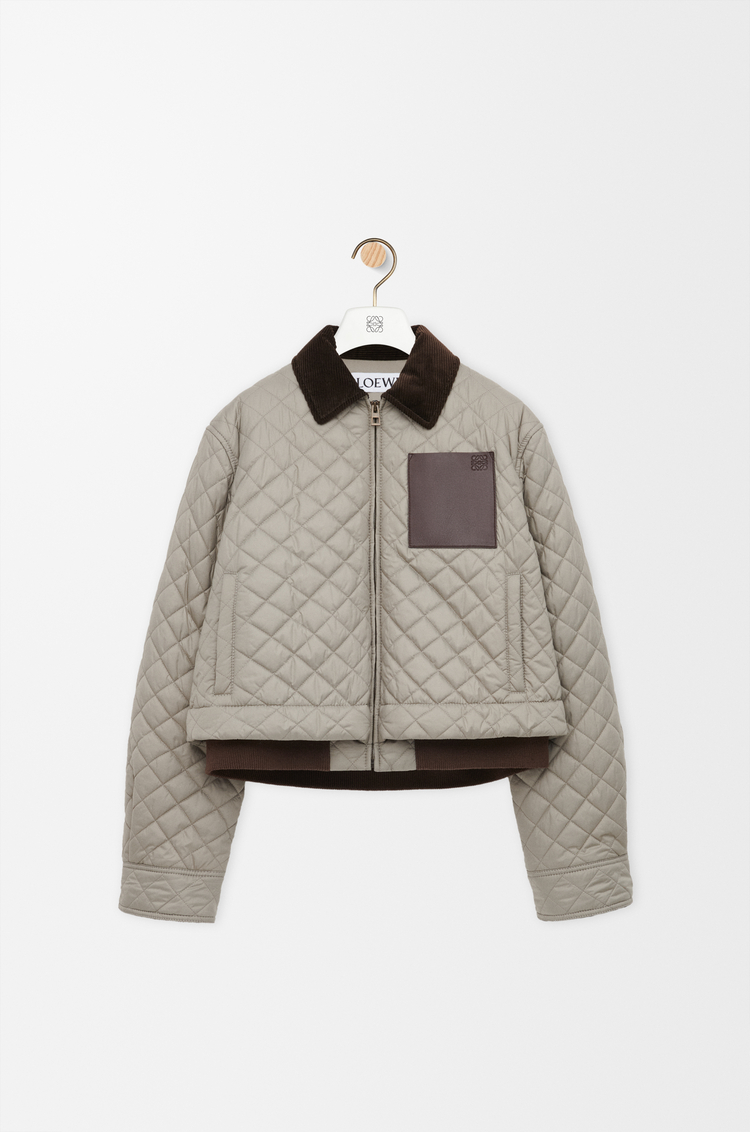 LOEWE Short jacket in technical fabric Medium Grey