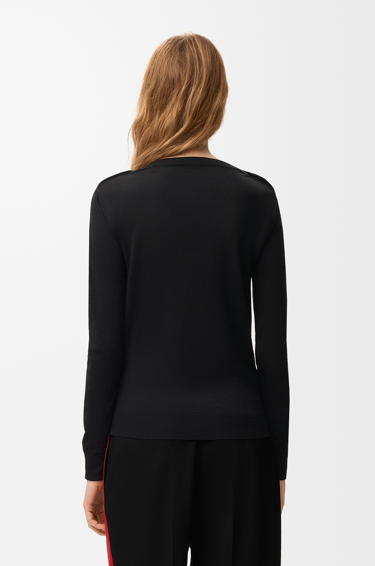 LOEWE Sweater in merino wool Black