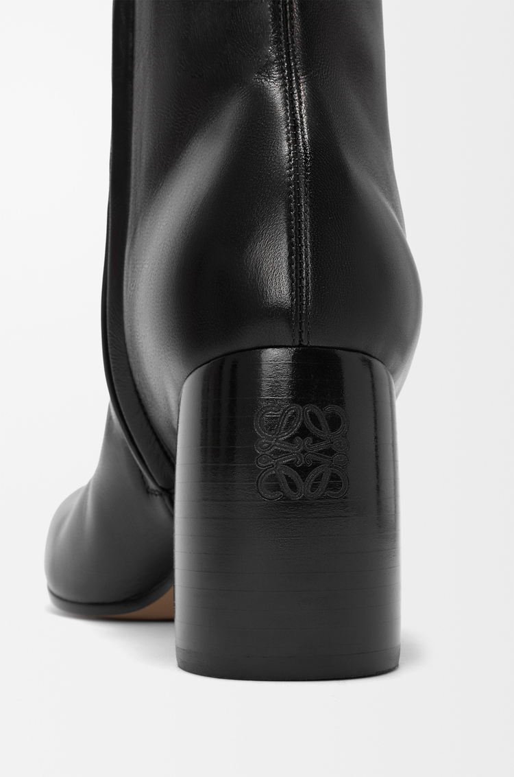 LOEWE Oval bootie in stretch nappa lambskin Black