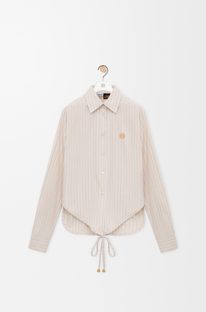 LOEWE Shirt in cotton Beige/Orange