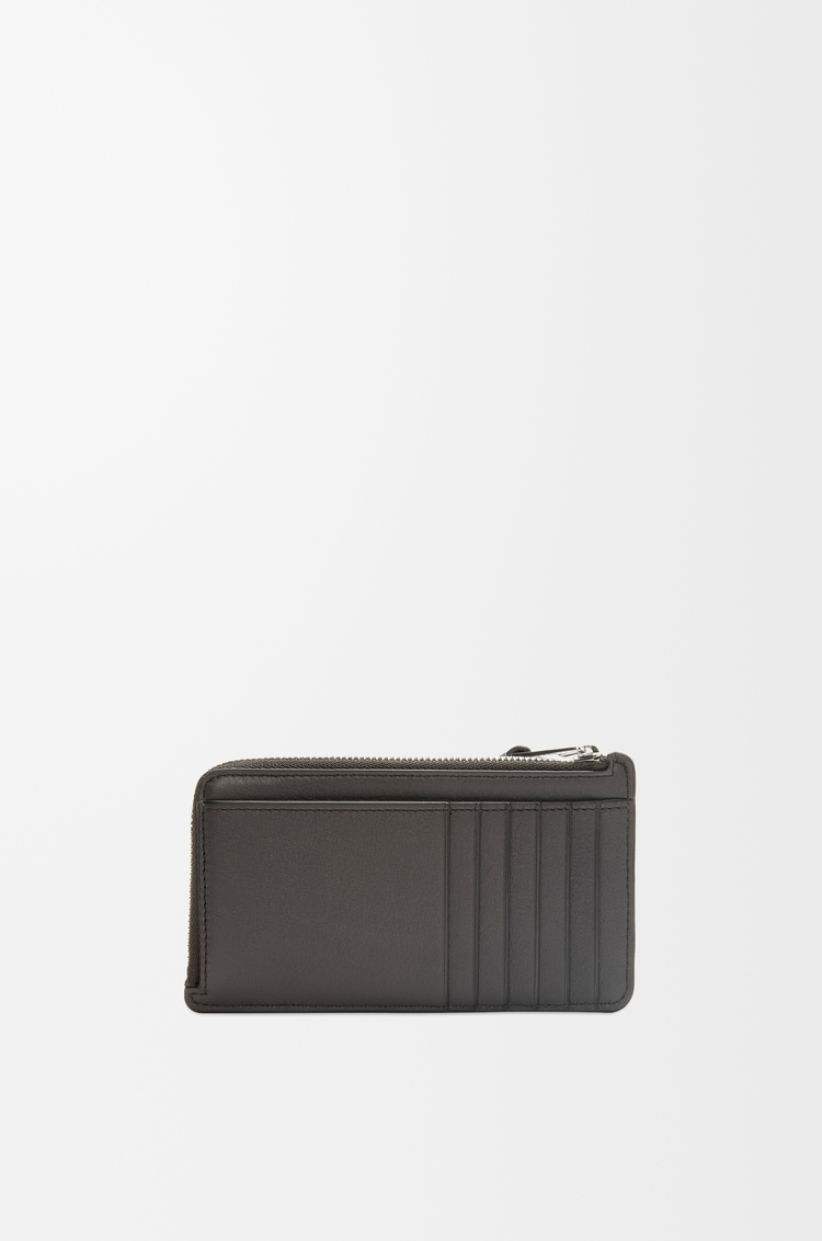 LOEWE Puzzle long coin cardholder in classic calfskin Dark Grey