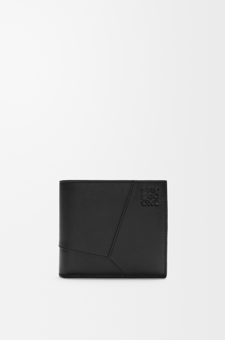 LOEWE Puzzle bifold coin wallet in classic calfskin Black