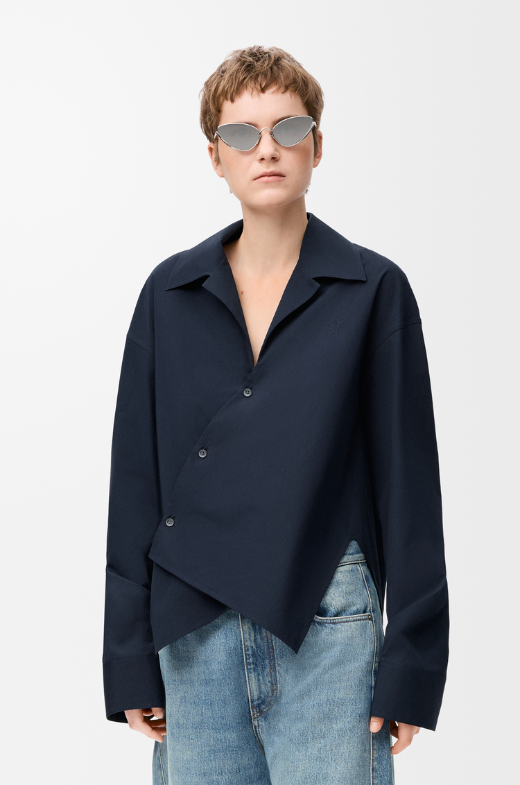 LOEWE Shirt in cotton Dark Navy