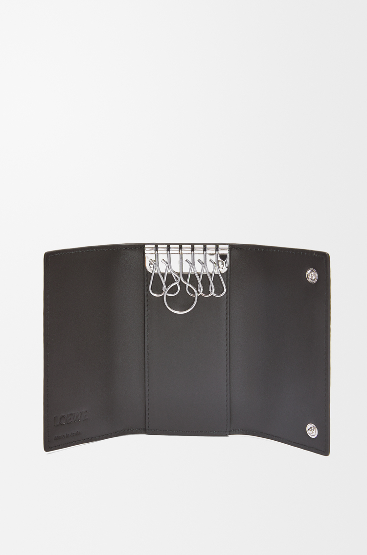 LOEWE Key case in soft grained calfskin Anthracite