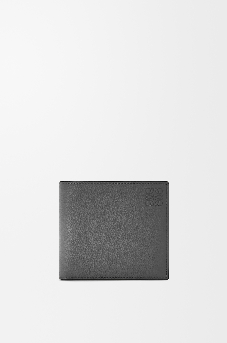 LOEWE Cartera con dos pliegues en suave piel de ternera graneada Antracita