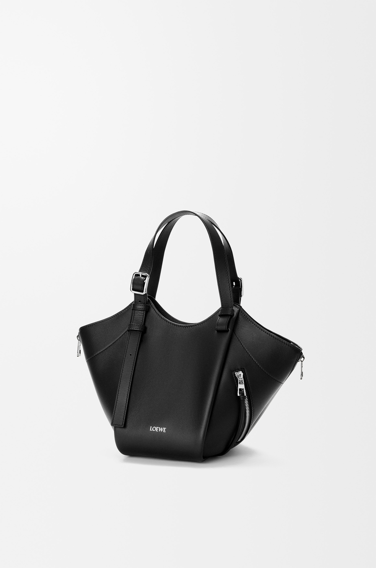 LOEWE Borsa Hammock Flip in pelle di vitello classica Nero