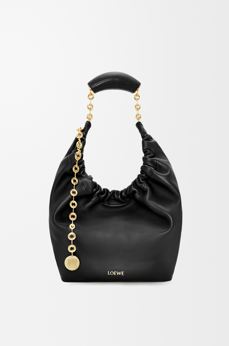 LOEWE Petit sac Squeeze en cuir d'agneau nappa doux Noir