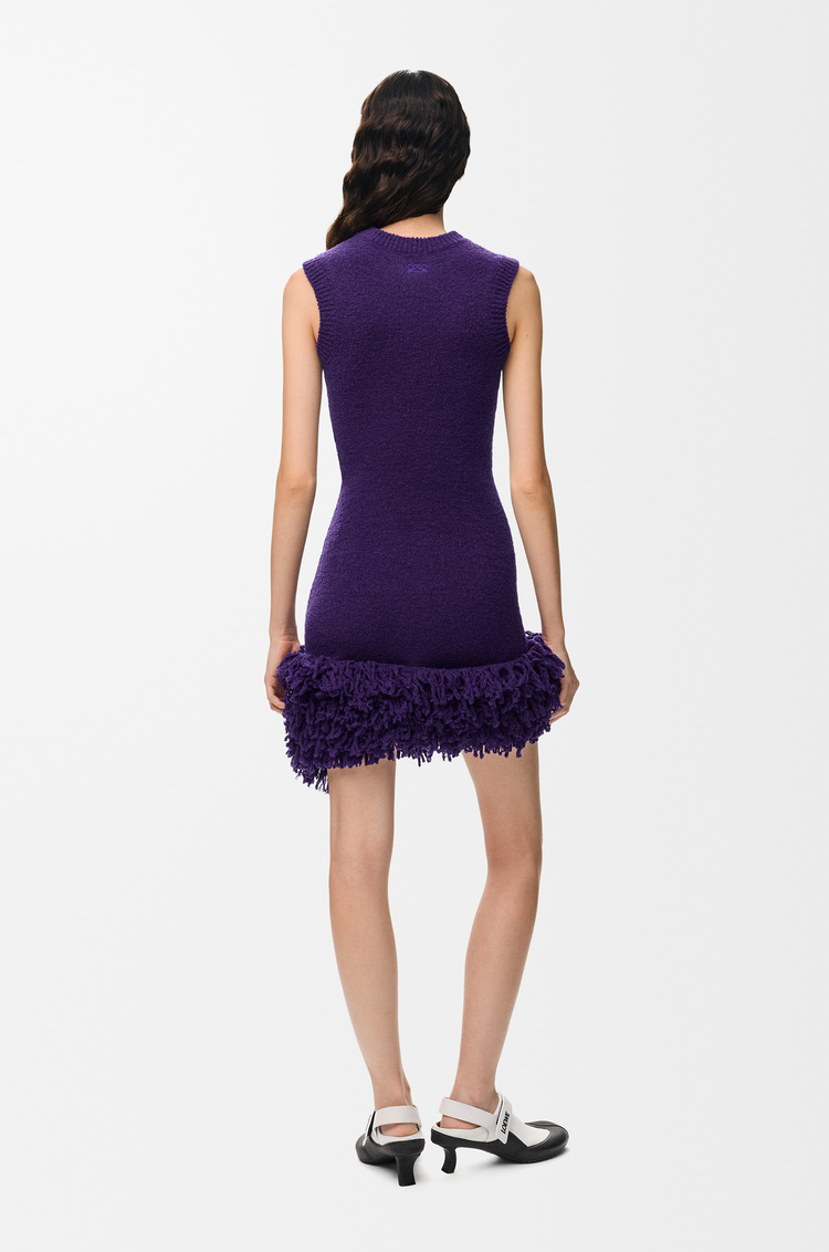LOEWE Robe en laine mélangée Violet