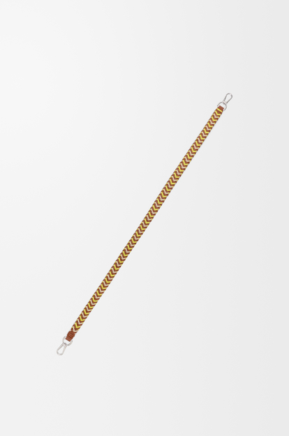LOEWE Woven strap in leather Multicolor/Pecan