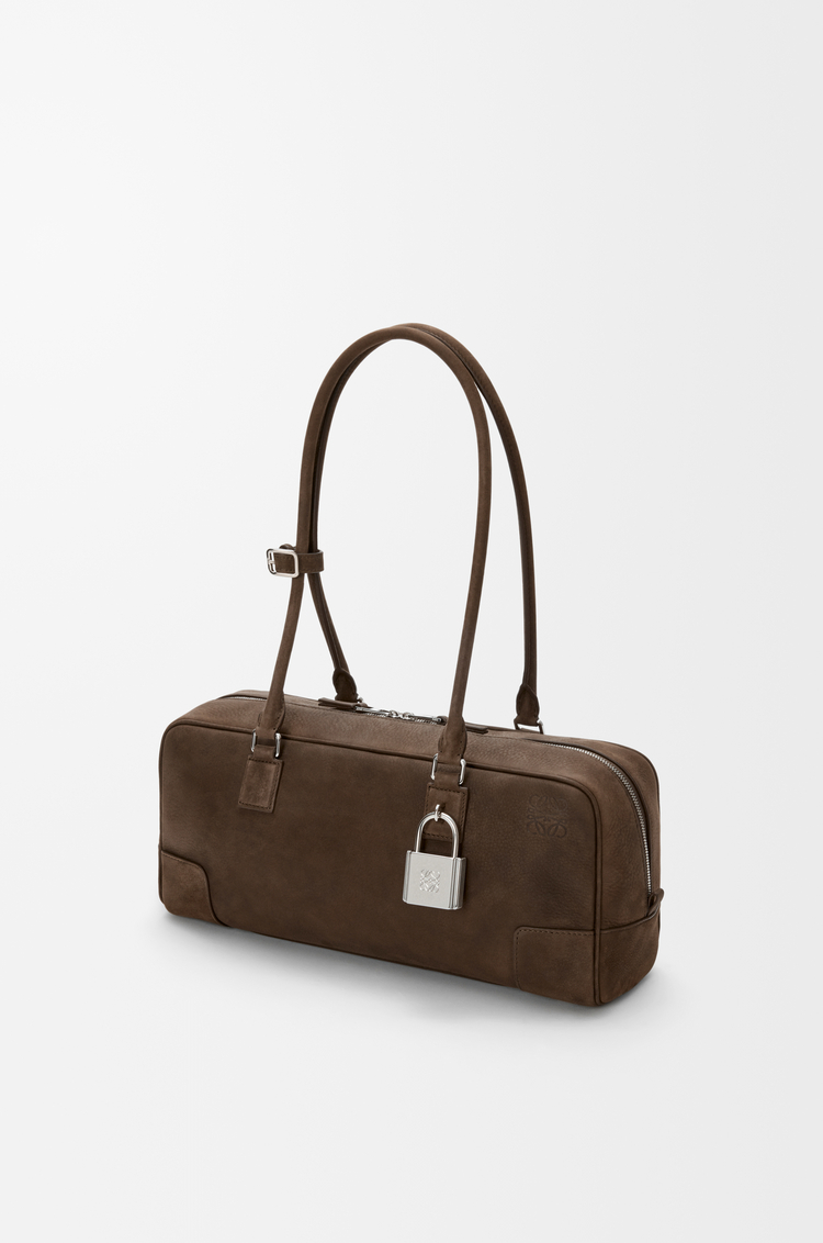 LOEWE Sac Amazona 31 Cropped en nubuck grainé Toundra