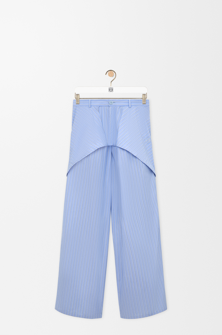 LOEWE Pantalon en coton Bleu/Multicolore
