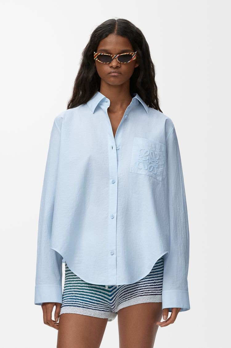 LOEWE Shirt in cotton blend Light Blue