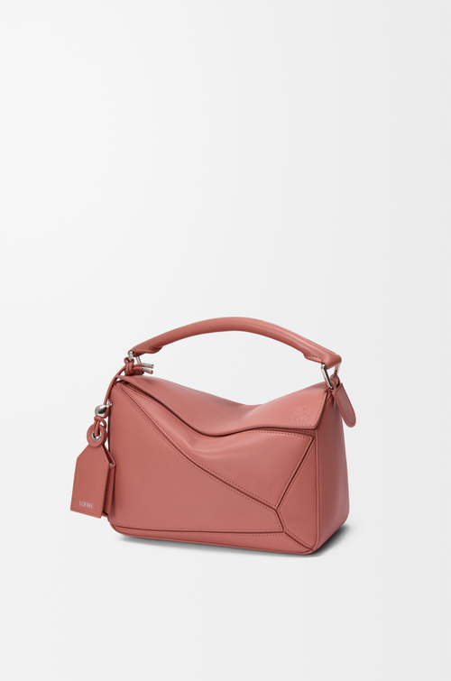 LOEWE Borsa Featherlight Puzzle piccola in nappa di agnello Blush