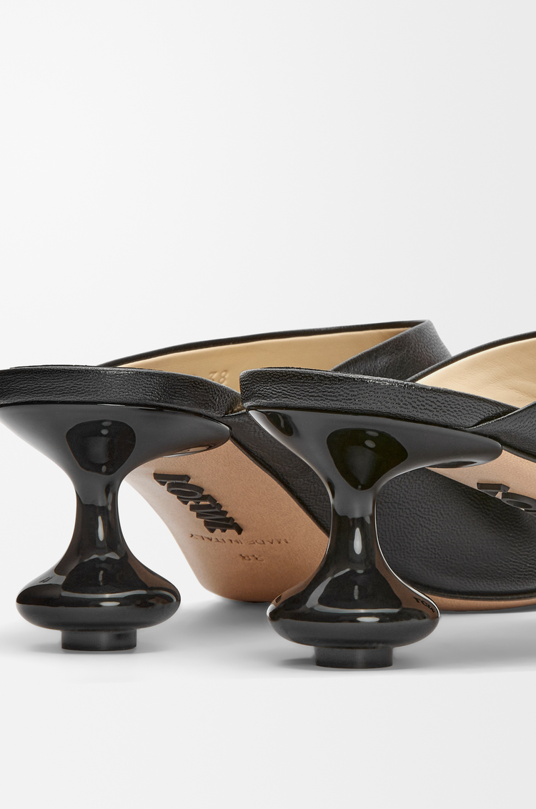 LOEWE Mule Toy en piel de cabra Negro