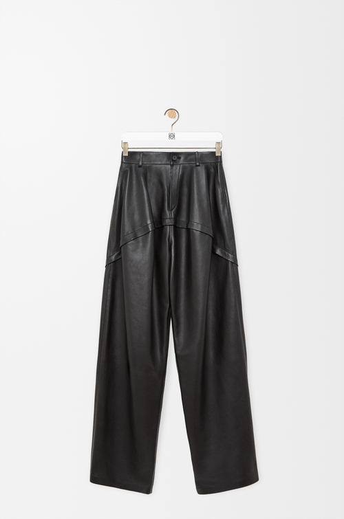 LOEWE Pantaloni in nappa di agnello Nero