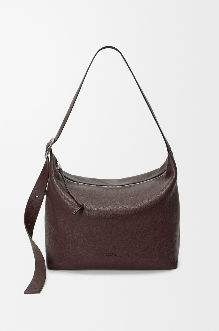 LOEWE Large Loop hobo in supple grained calfskin Chocolate