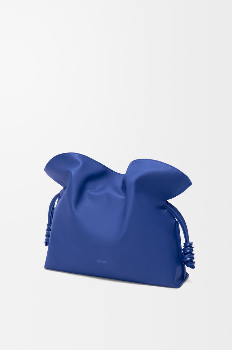 LOEWE Medium Coil Flamenco clutch in nappa calfskin Stellar Blue
