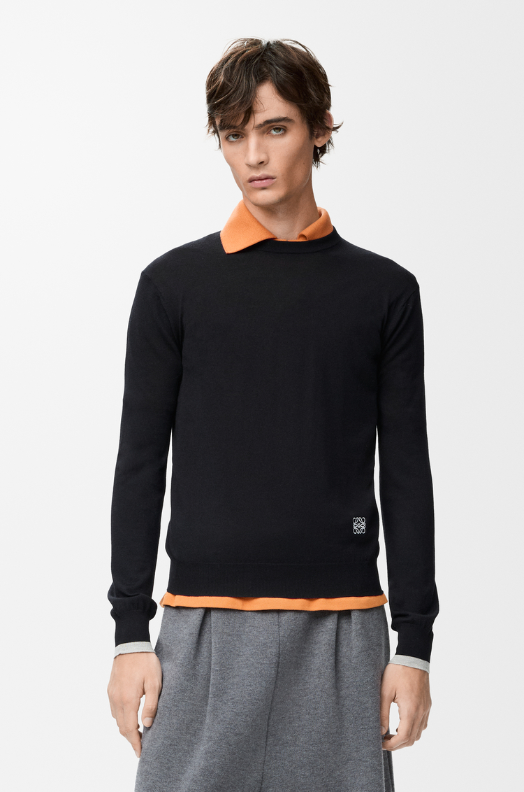 LOEWE Jersey en lana Negro/Gris