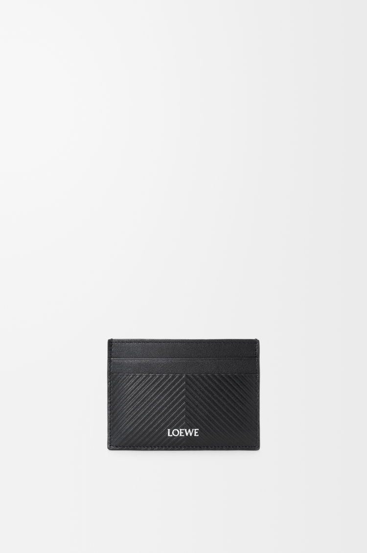 LOEWE Plain cardholder in textured classic calfskin Black