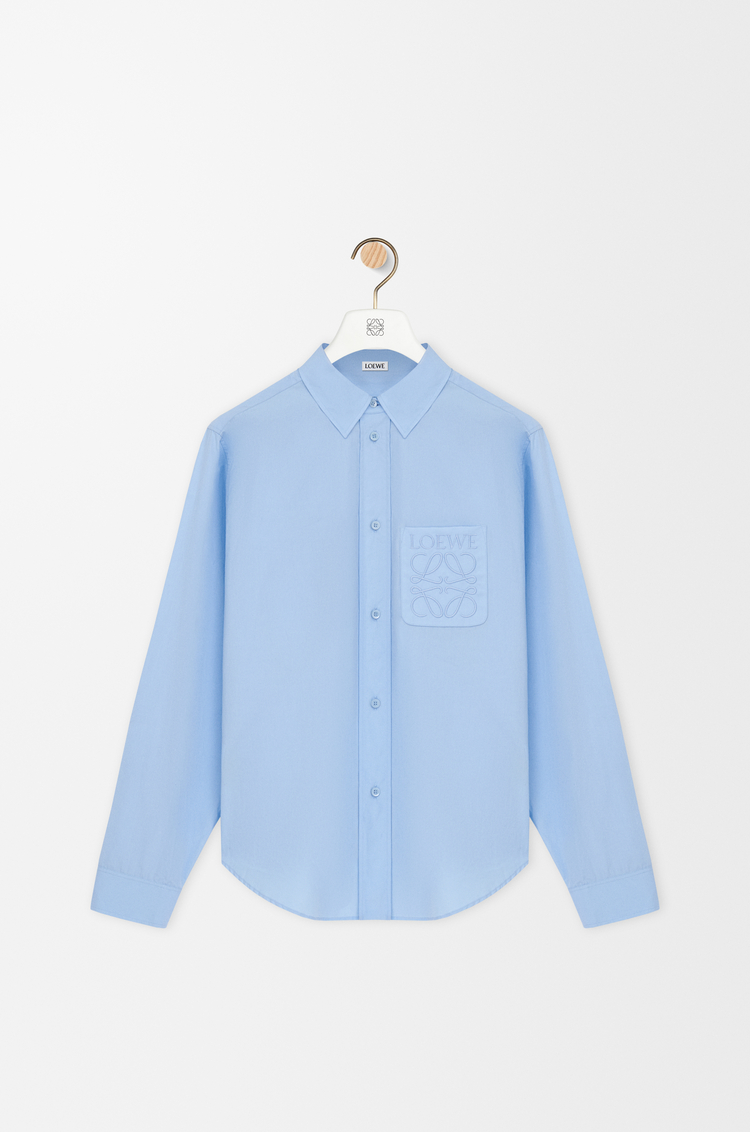 LOEWE Camicia in cotone Azzurro