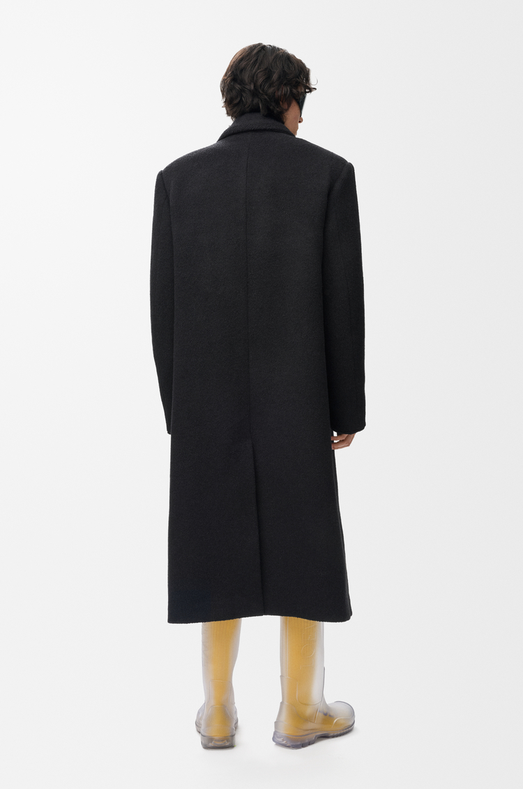 LOEWE Manteau croisé en laine mélangée Noir