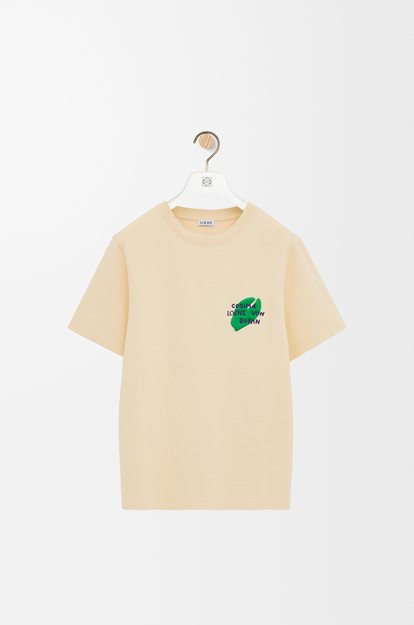 LOEWE Regular fit T-shirt in cotton Ecru