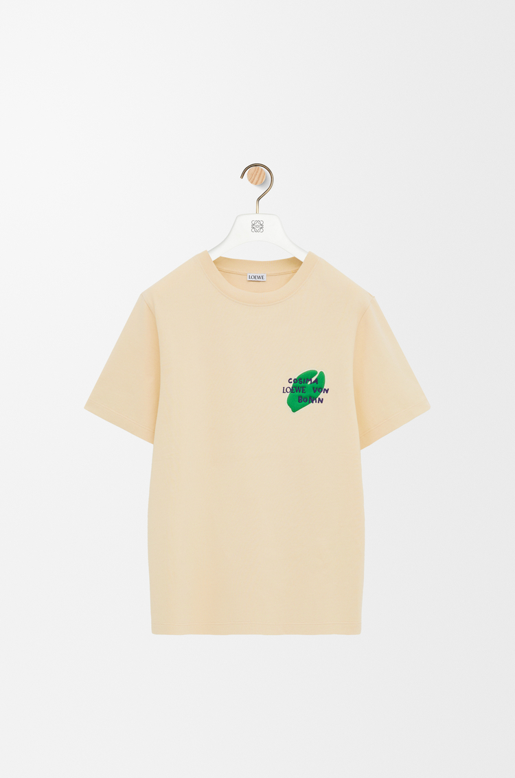 LOEWE Regular fit T-shirt in cotton Ecru